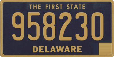 DE license plate 958230