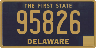 DE license plate 95826