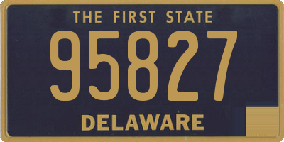 DE license plate 95827