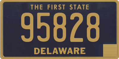 DE license plate 95828