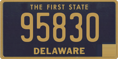 DE license plate 95830