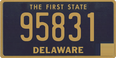 DE license plate 95831