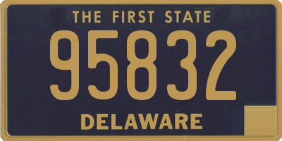 DE license plate 95832