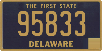 DE license plate 95833