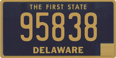 DE license plate 95838