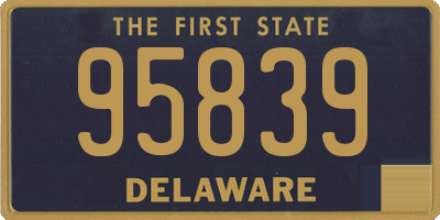 DE license plate 95839