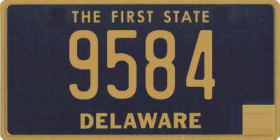 DE license plate 9584