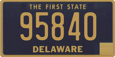 DE license plate 95840