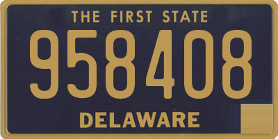 DE license plate 958408