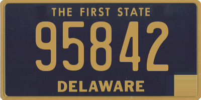 DE license plate 95842