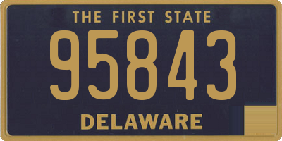 DE license plate 95843