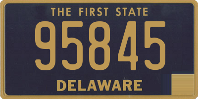 DE license plate 95845
