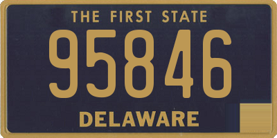 DE license plate 95846