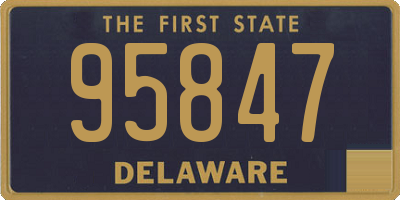 DE license plate 95847