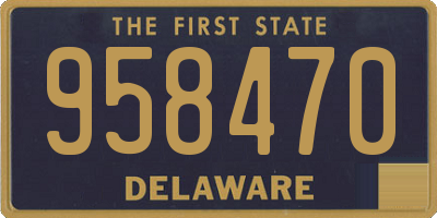 DE license plate 958470