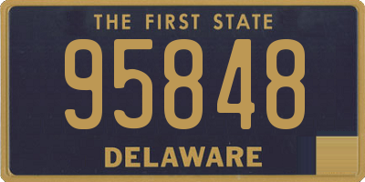 DE license plate 95848