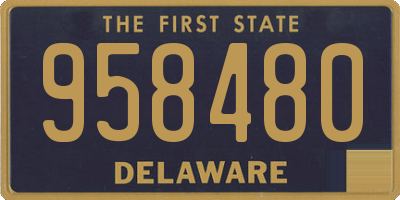DE license plate 958480