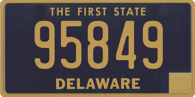DE license plate 95849