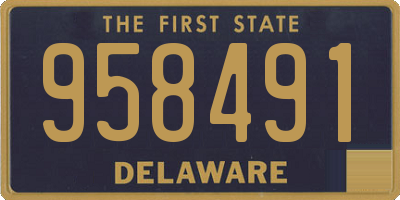 DE license plate 958491