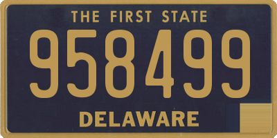 DE license plate 958499
