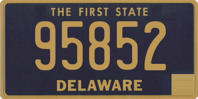 DE license plate 95852