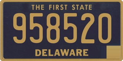 DE license plate 958520