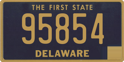 DE license plate 95854