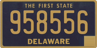 DE license plate 958556