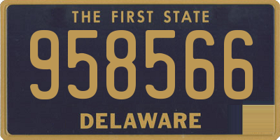DE license plate 958566