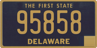 DE license plate 95858