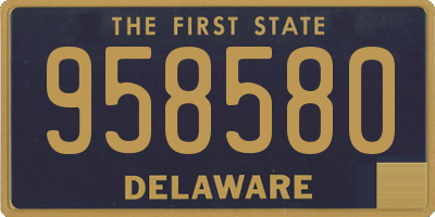 DE license plate 958580