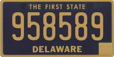 DE license plate 958589