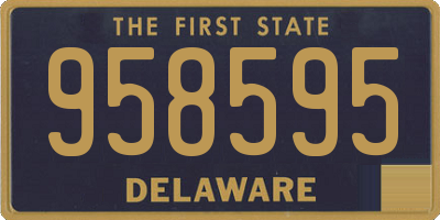 DE license plate 958595