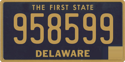 DE license plate 958599