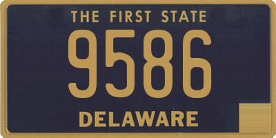 DE license plate 9586