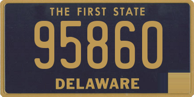 DE license plate 95860