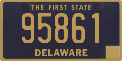 DE license plate 95861