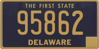 DE license plate 95862