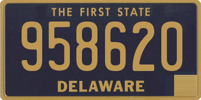 DE license plate 958620