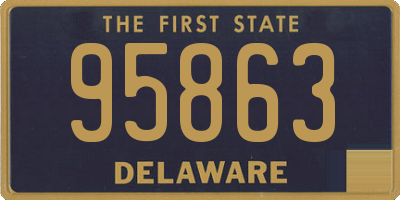 DE license plate 95863