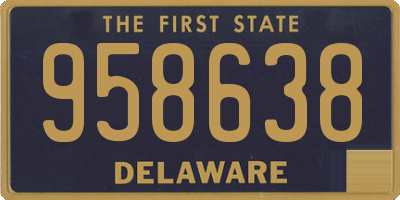 DE license plate 958638