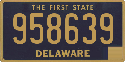 DE license plate 958639