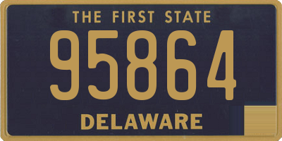 DE license plate 95864