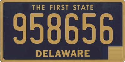 DE license plate 958656