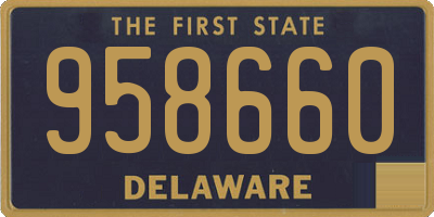 DE license plate 958660
