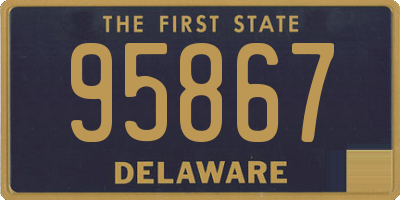 DE license plate 95867