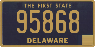 DE license plate 95868