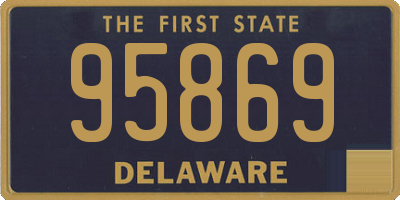 DE license plate 95869