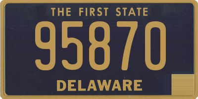 DE license plate 95870