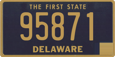 DE license plate 95871